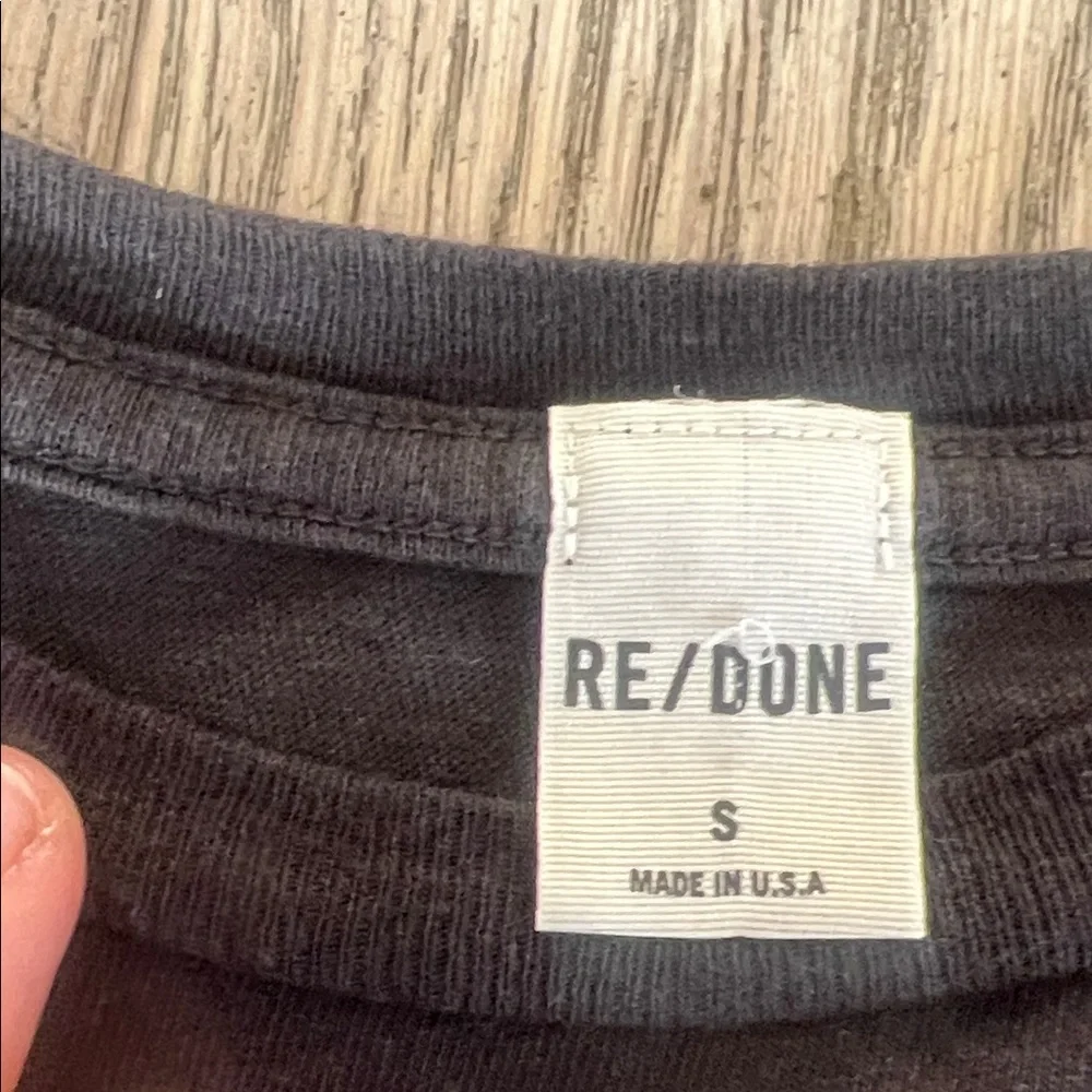 Re/Done Black Graphic Tee with Blondie's Rodeo Bar Design - Picture 2 of 4